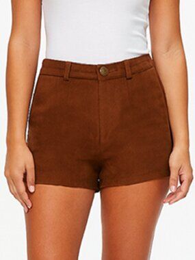 Coastal‎ Cowgirl South Western Rodeo Boho Soft Brown Button Shorts